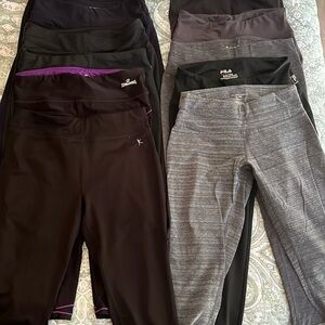 11 pair capri workout pants.